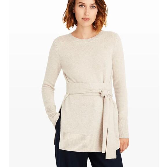 CLUB MONACO Shoshanya Cashmere self tie Sweater Size small - Picture 1 of 6